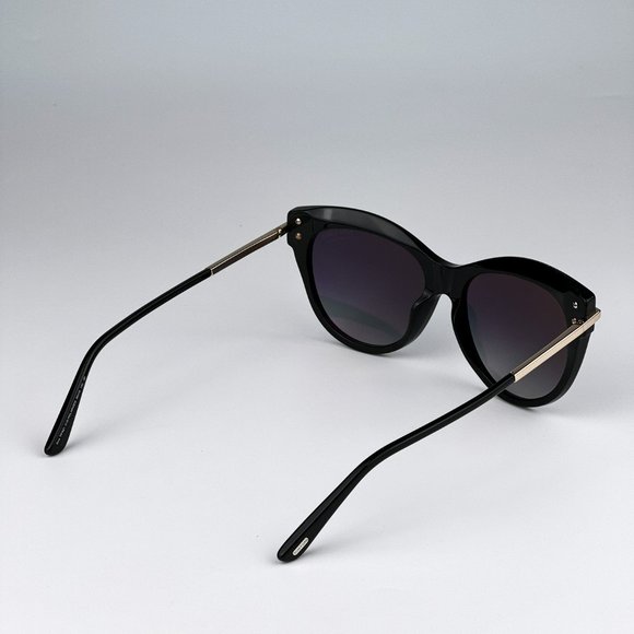 Tom Ford FT0821/S KIRA 01D Sunglasses Black Polarized Gradient Cat Eye Women - Picture 10 of 14